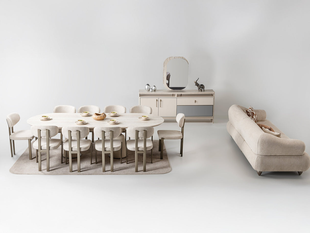 Bern Dining Table, Table 110" from Furnia - Luna Furniture