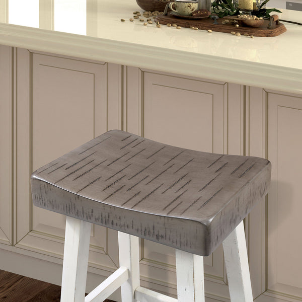 Biasca Gray/White 29" Stool