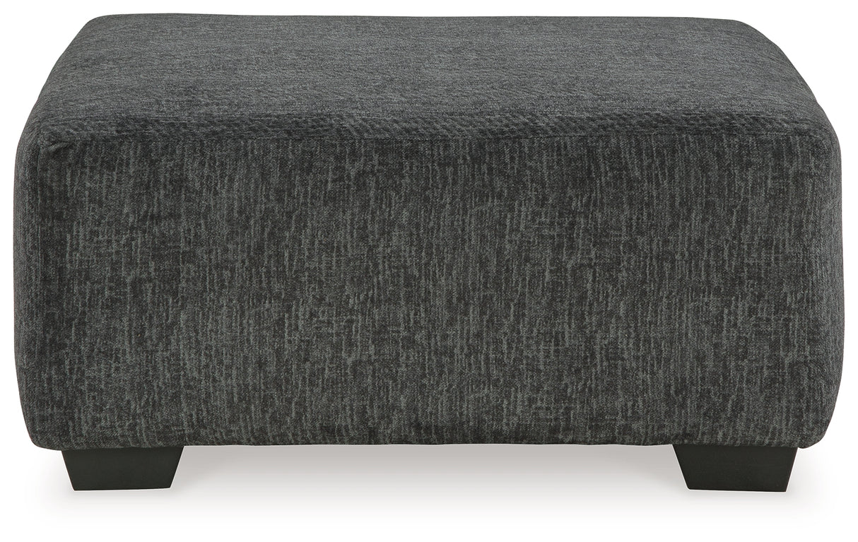 Biddeford 2-Piece Sectional with Ottoman in Shadow from Ashley Furniture - Luna Furniture