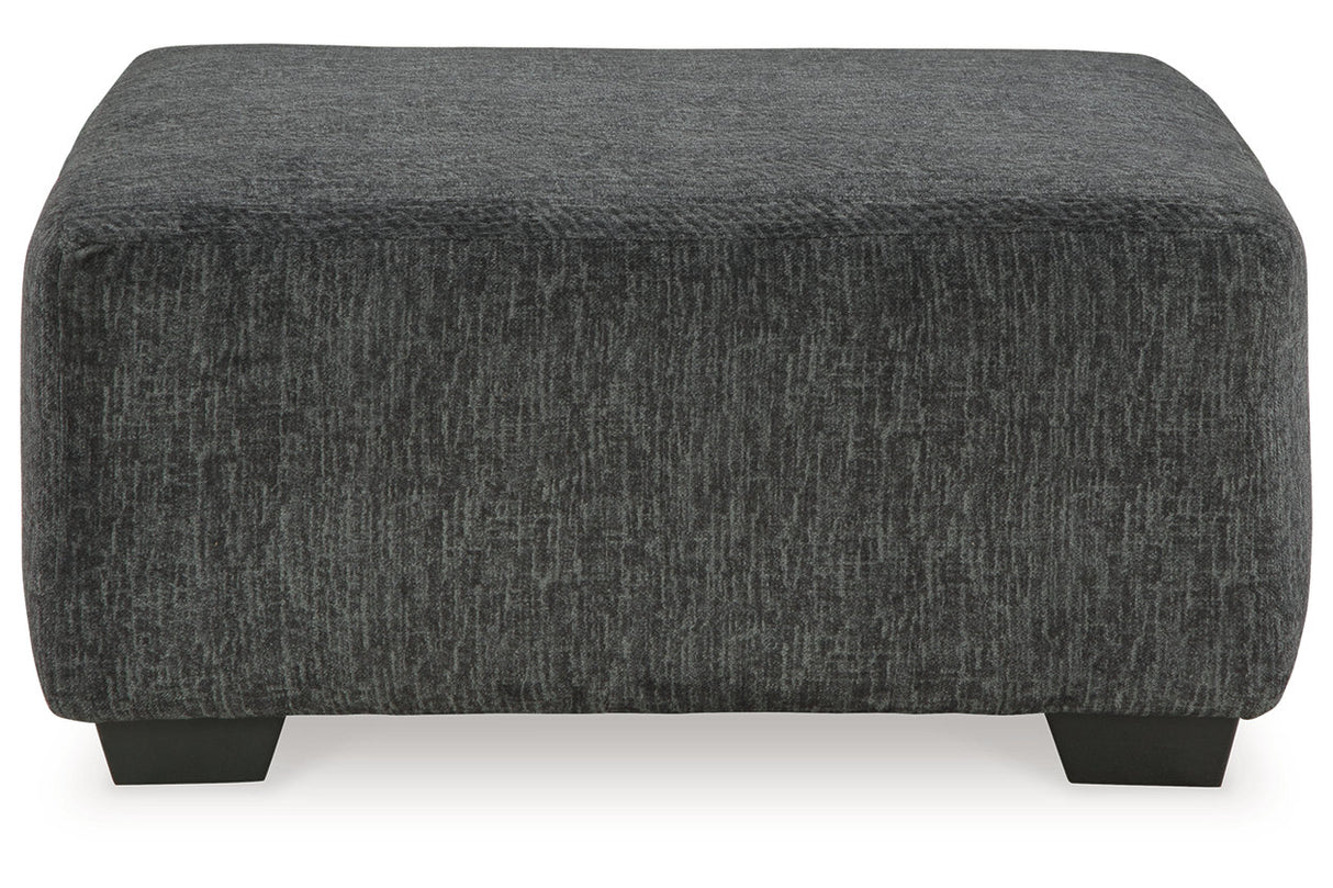 Biddeford Shadow Oversized Swivel Chair and Ottoman from Ashley Furniture - Luna Furniture