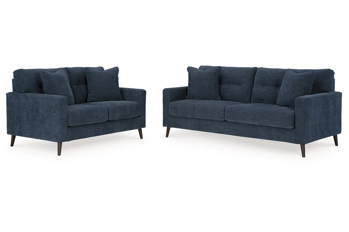 Bixler Navy Sofa and Loveseat from Ashley - Luna Furniture