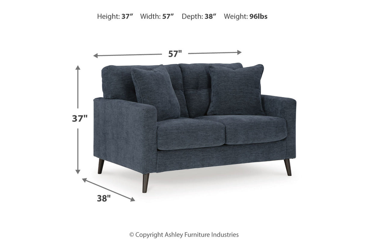 Bixler Navy Sofa, Loveseat and Chair from Ashley Furniture - Luna Furniture
