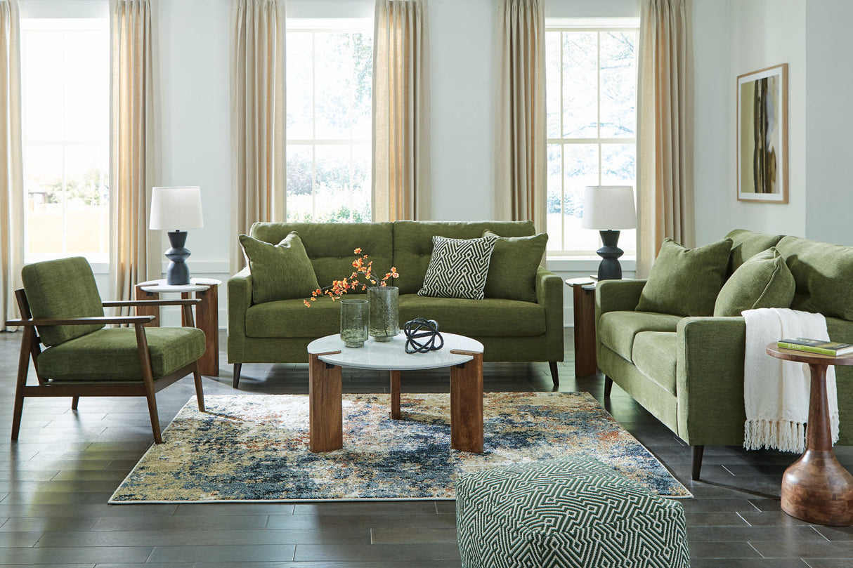 Bixler Olive Sofa, Loveseat and Chair from Ashley - Luna Furniture