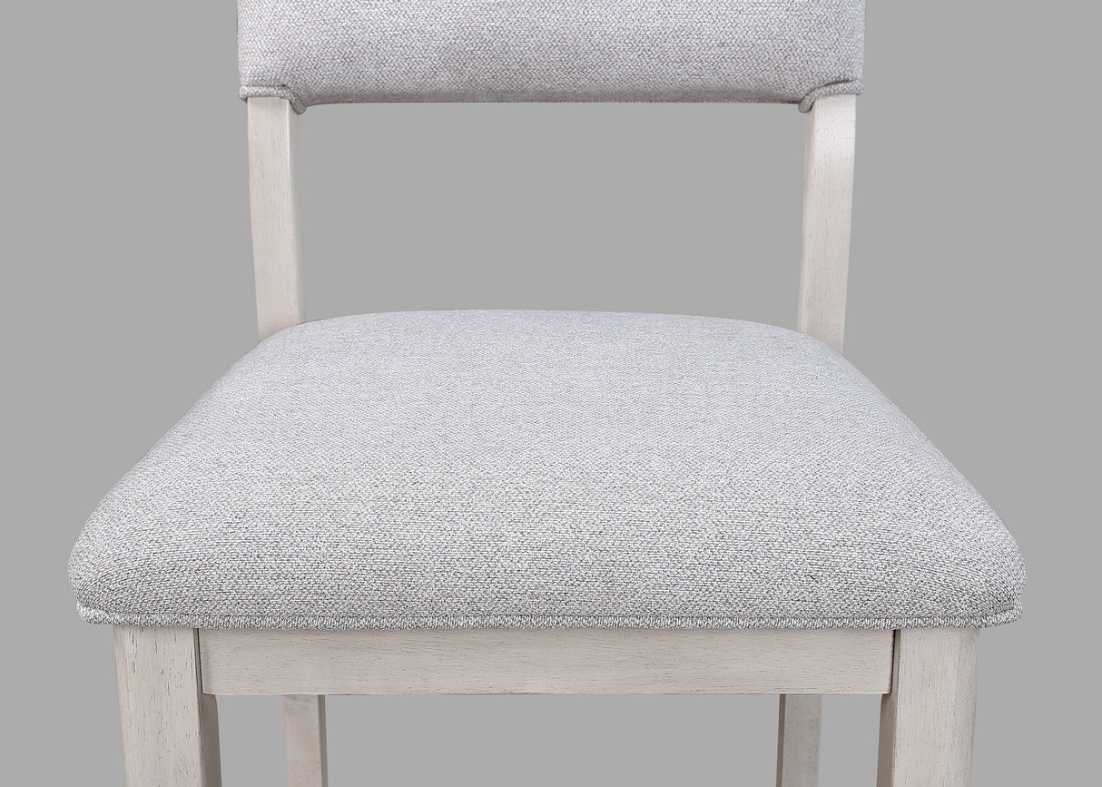 Blanche Gray Round Counter Height Dining Chair, Set of 2 from Crown Mark - Luna Furniture