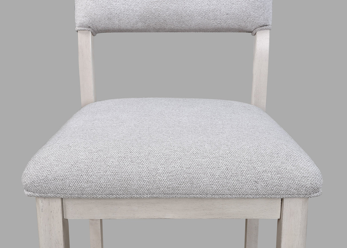 Blanche Gray Round Counter Height Dining Chair, Set of 2 from Crown Mark - Luna Furniture