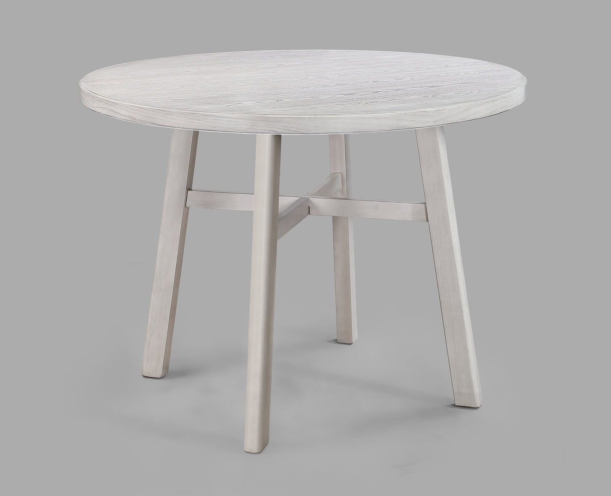 Blanche Gray 5-Piece Round Counter Height Set from Crown Mark - Luna Furniture