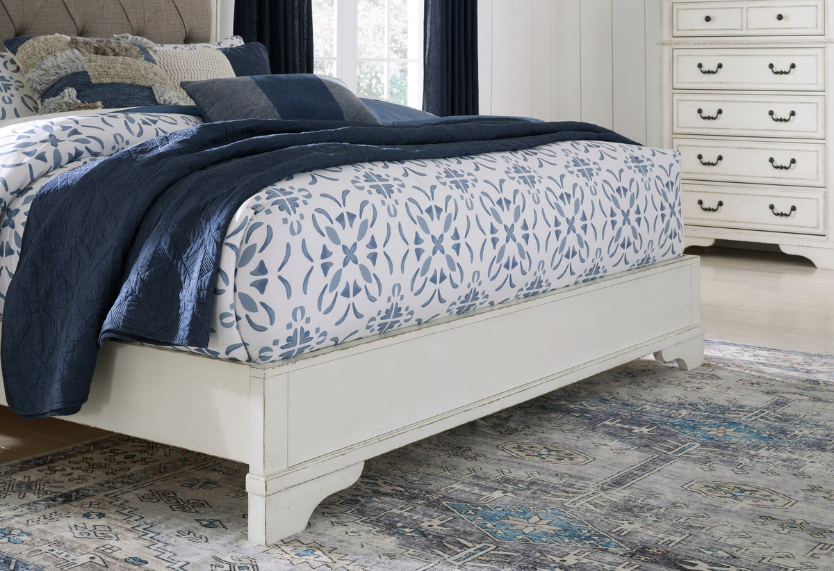 Blendon Rustic Brown King Upholstered Panel Bed from Ashley - Luna Furniture