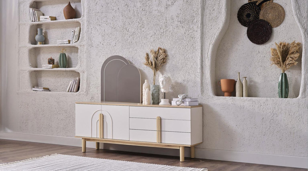 Boheems Palermo White Buffet/Console Mirror (Mirror Only) from Bellona - Luna Furniture