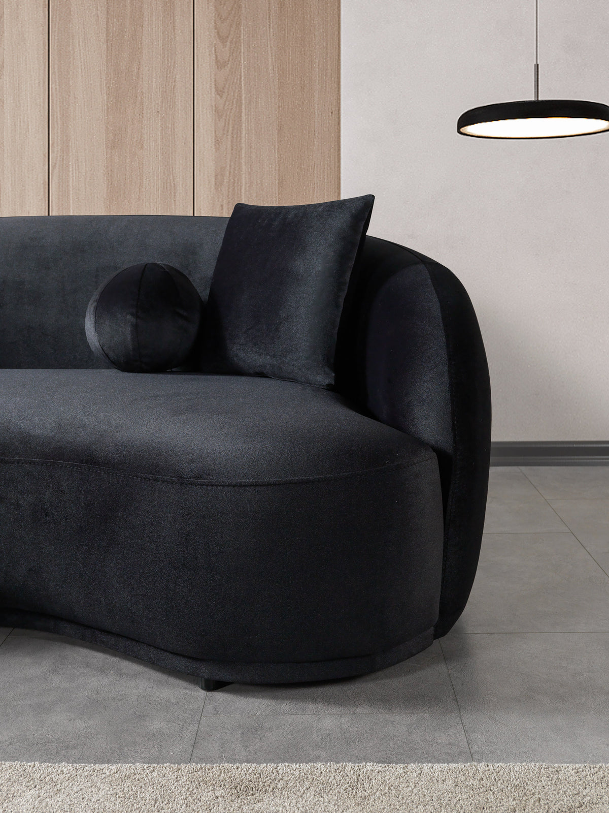 Bonita Black Velvet Living Room Set from Nova Furniture - Luna Furniture