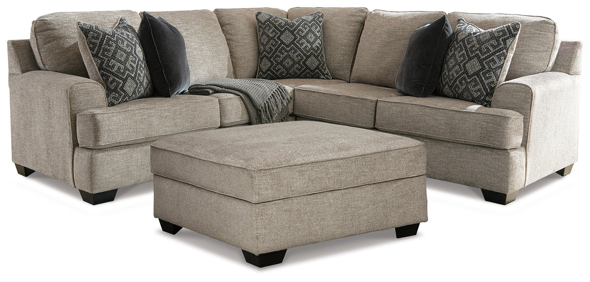 Bovarian Stone 2-Piece Sectional with Ottoman from Ashley - Luna Furniture