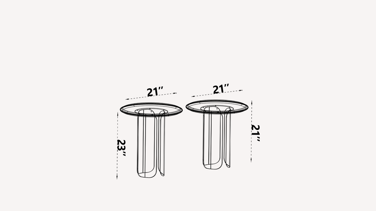 Bragenta Side Tables from Luna Luxury - Luna Furniture