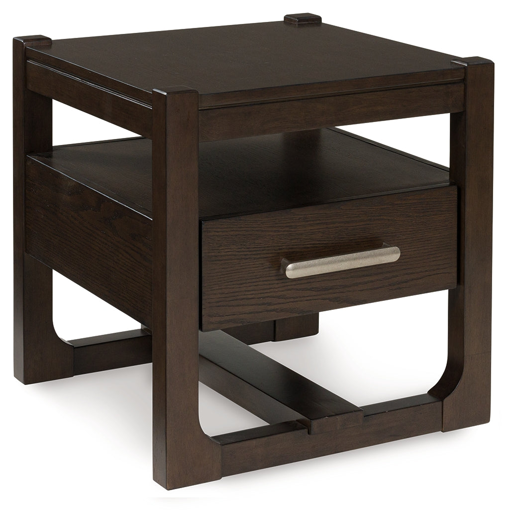 Breckington Dark Brown End Table from Ashley - Luna Furniture