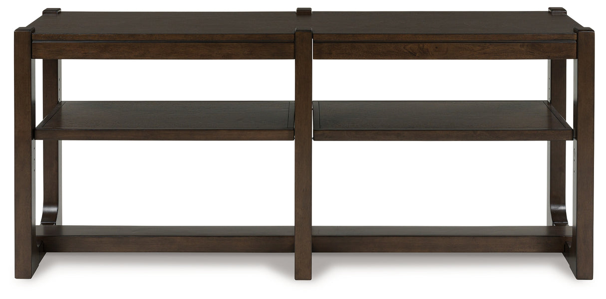 Breckington Dark Brown Sofa Table from Ashley - Luna Furniture