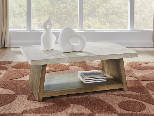 Brendalhouse Light Brown Coffee Table
