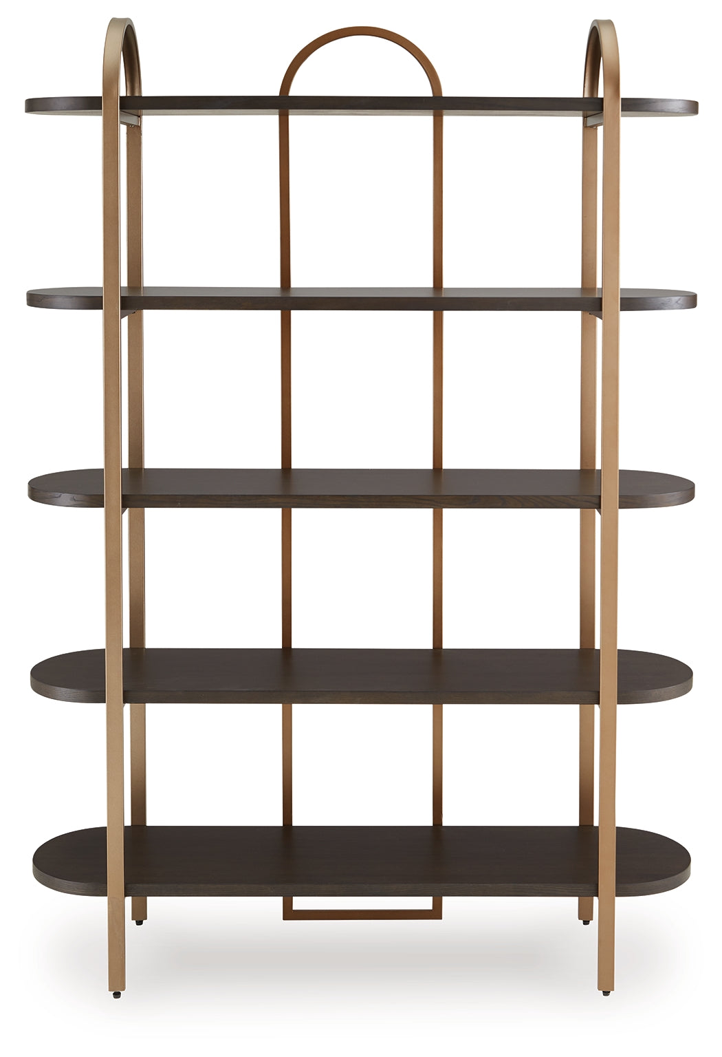 Brentmour Brown/Gold Finish Bookcase from Ashley - Luna Furniture