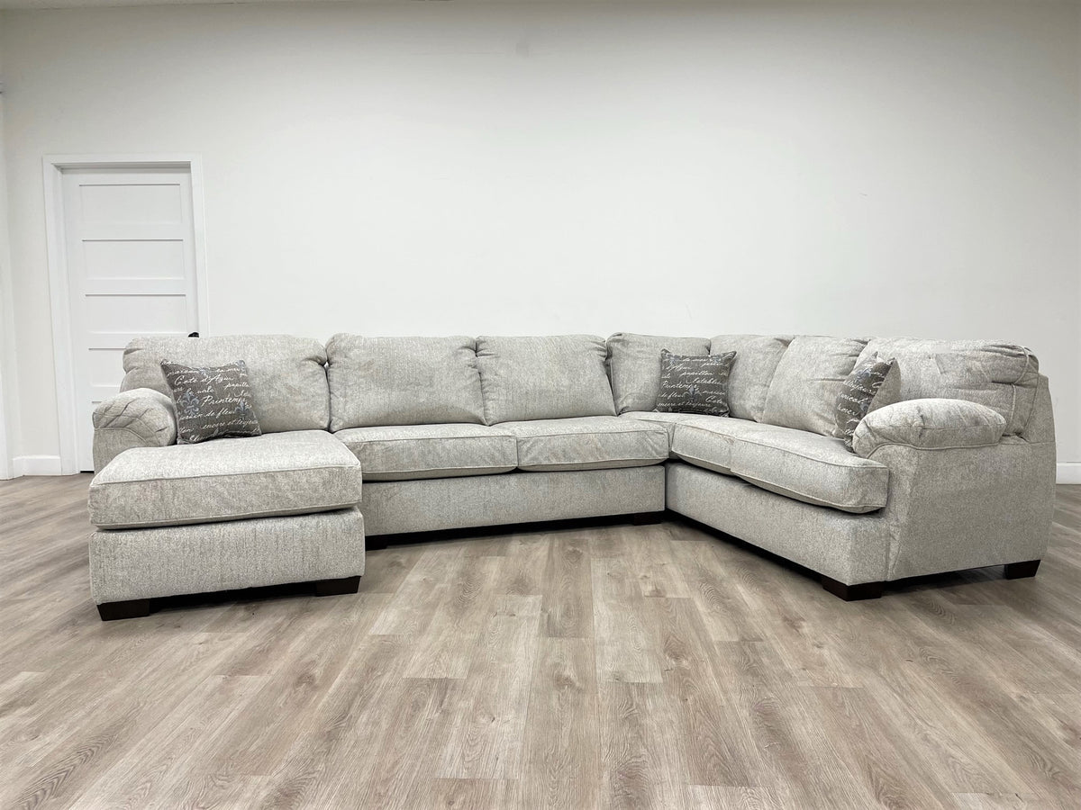 Brentwood Oatmeal Linen Sectional from Happy Homes - Luna Furniture