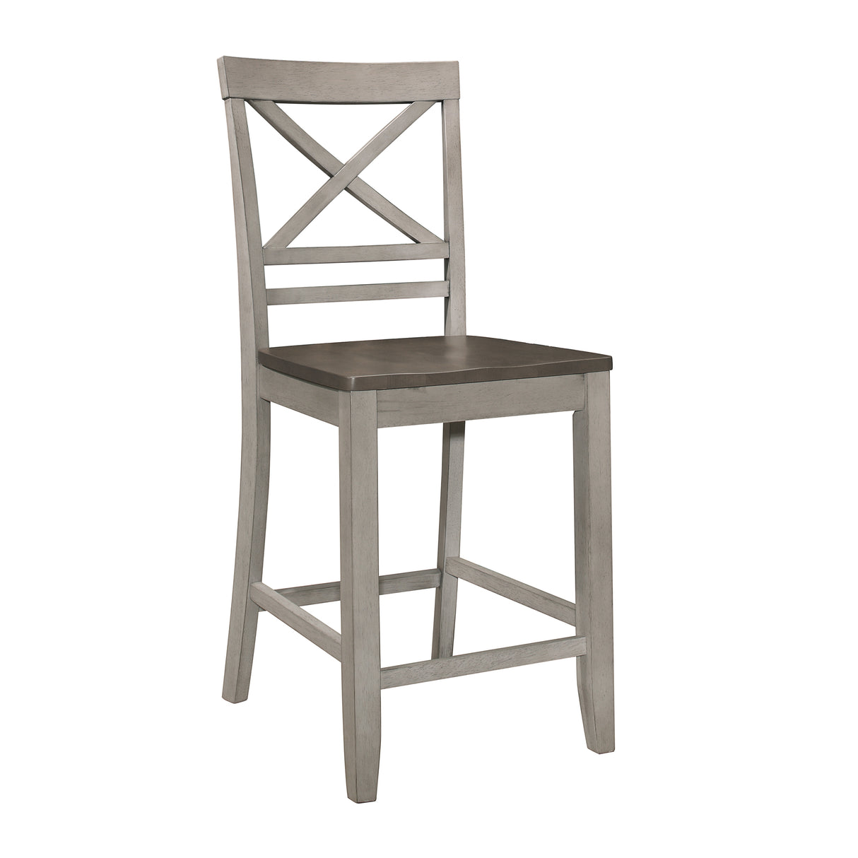 Brightleaf Brown/Light Gray 7-Piece 60" Counter Height Set from Homelegance - Luna Furniture