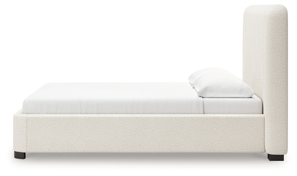 Brintstreet Beige California King Upholstered Bed from Ashley - Luna Furniture