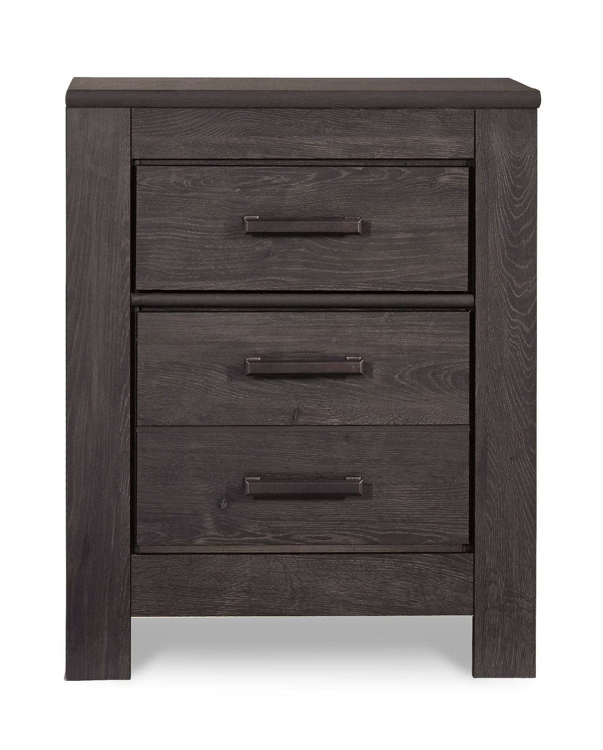 Brinxton Full Panel Bed with Mirrored Dresser and 2 Nightstands in Charcoal from Ashley - Luna Furniture