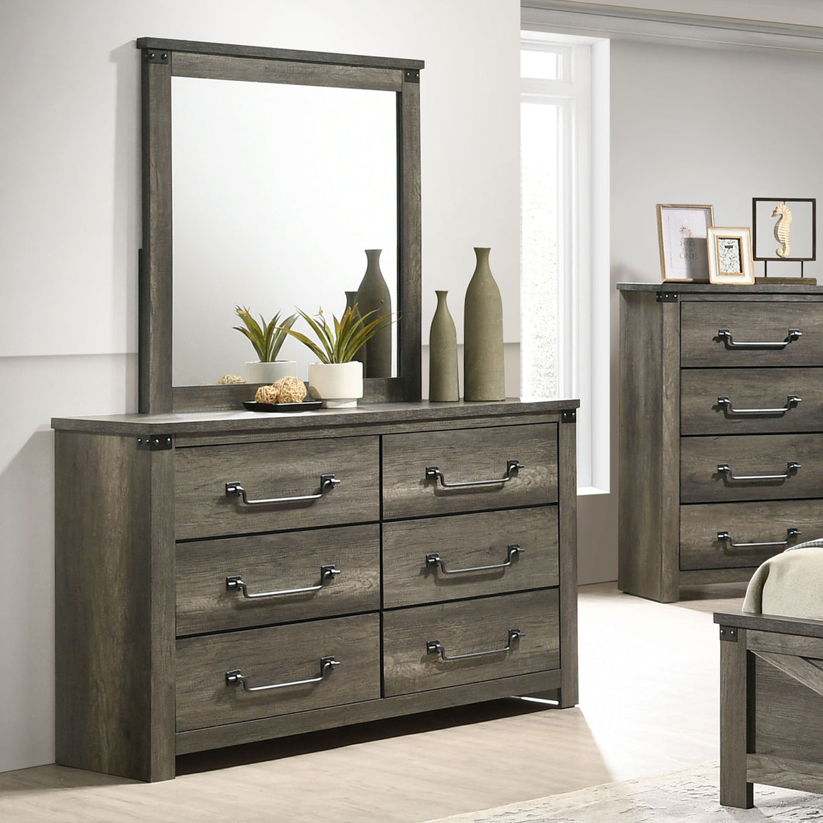 Furniture of America Britonale Gray Dresser