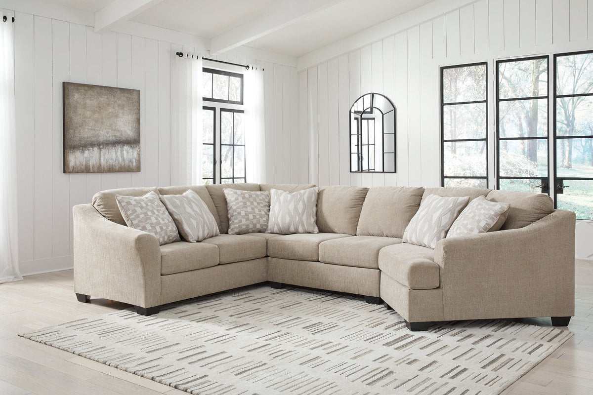 Brogan Bay Cork 3-Piece RAF Cuddler Sectional from Ashley - Luna Furniture