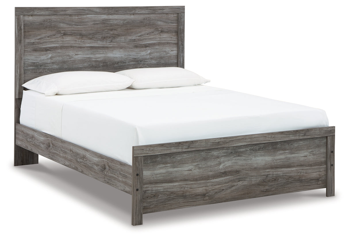 Bronyan Queen Panel Bed with Dresser in Dark Gray from Ashley - Luna Furniture