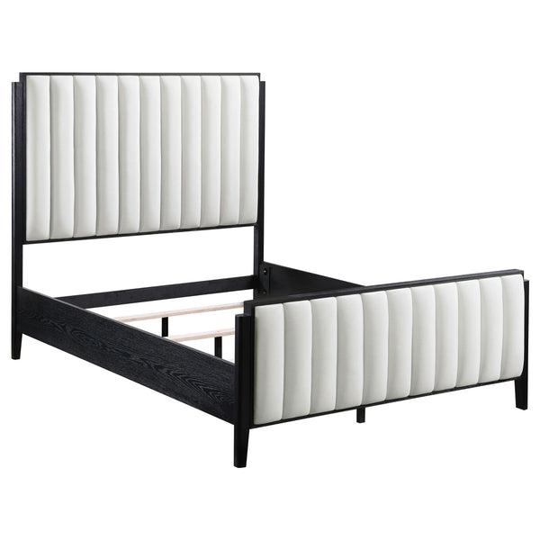 Brookmead Black 60-inch Upholstered Eastern King Bed