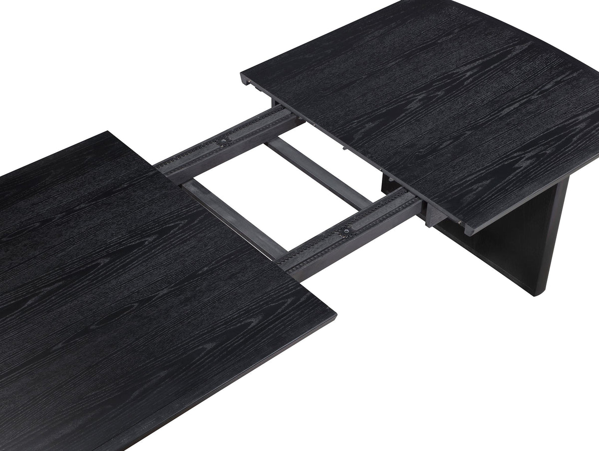 Brookmead Black 9-Piece Extension Leaf Dining Table Set from Coaster - Luna Furniture