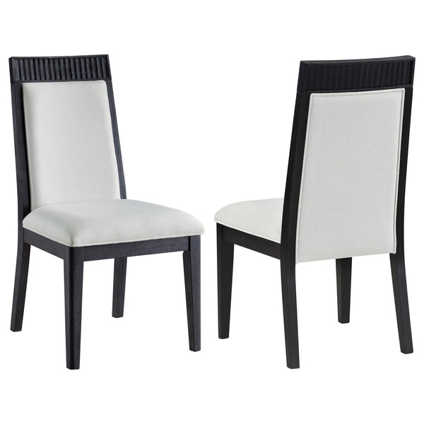 Brookmean Gray and Black Dining Chair, Set of 2