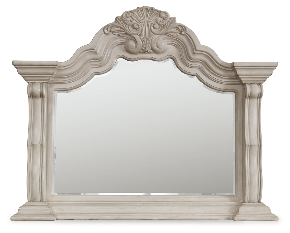 Bruchandi Antique White Bedroom Mirror (Mirror Only) from Ashley - Luna Furniture