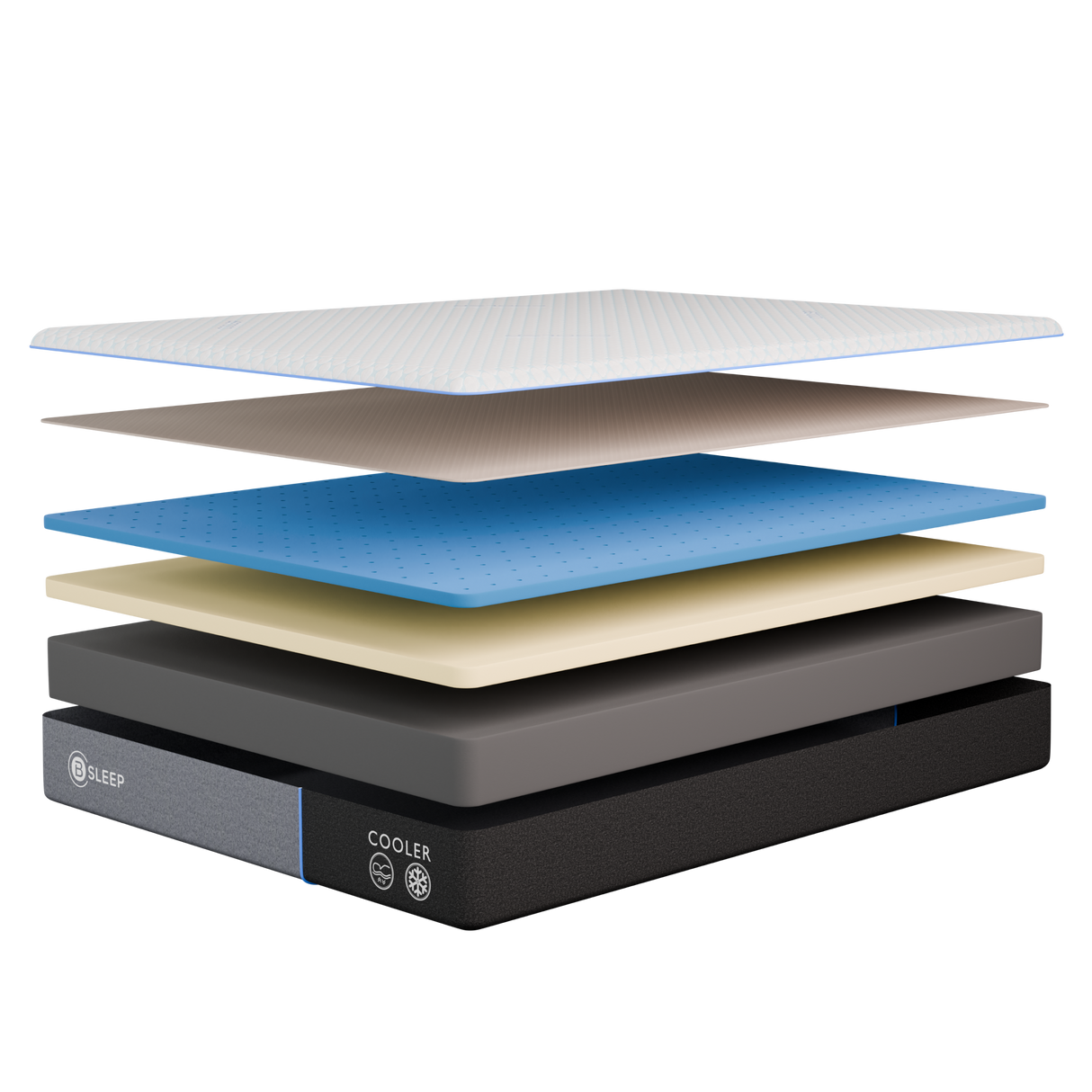Bsleep Cooler 10" Memory Foam King Mattress from Bellona - Luna Furniture