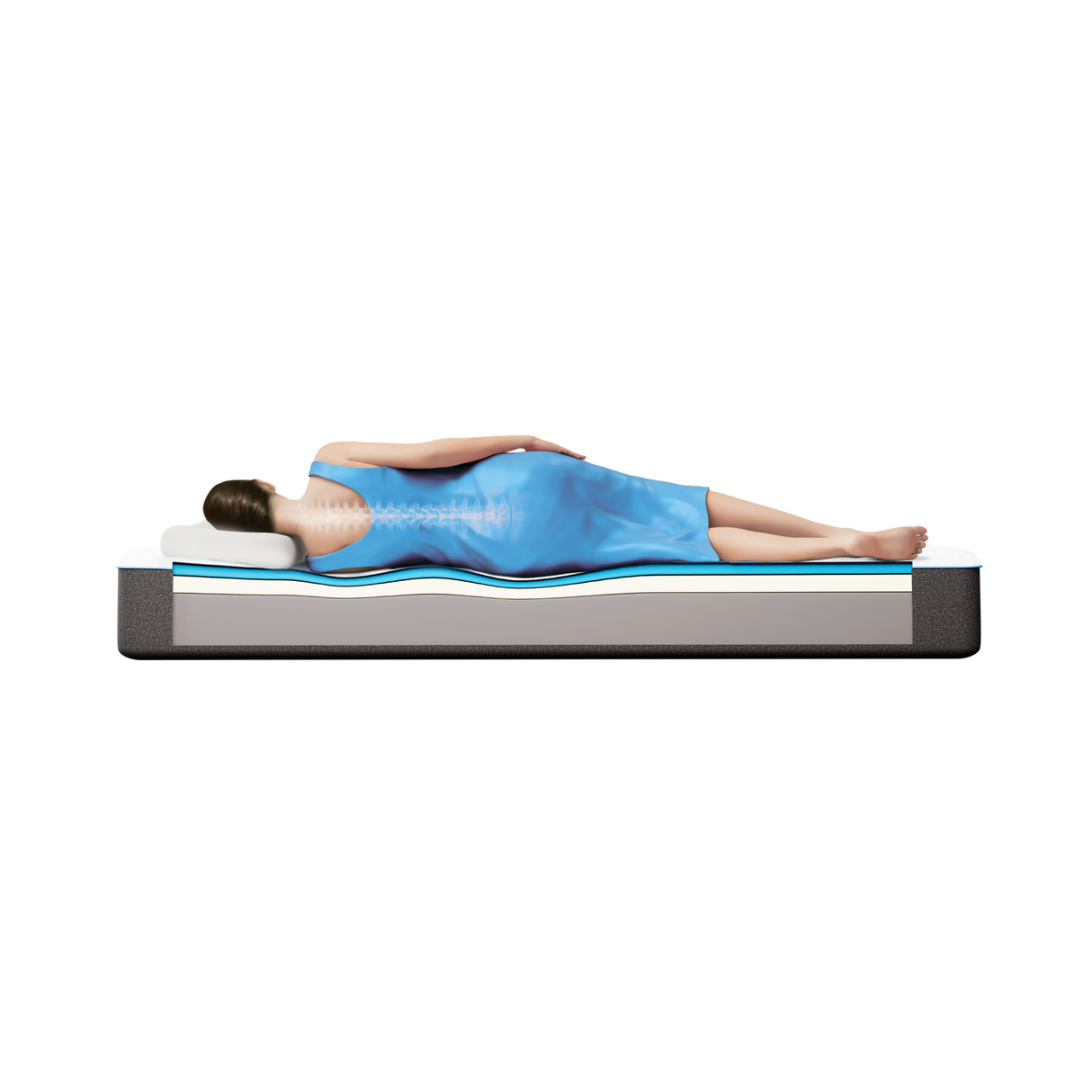 Bsleep Cooler 12” Memory Foam King Mattress from Bellona - Luna Furniture