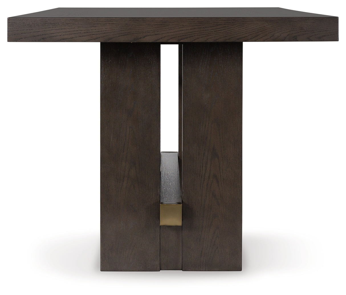 Burkhaus Dark Brown Counter Height Dining Table from Ashley Furniture - Luna Furniture