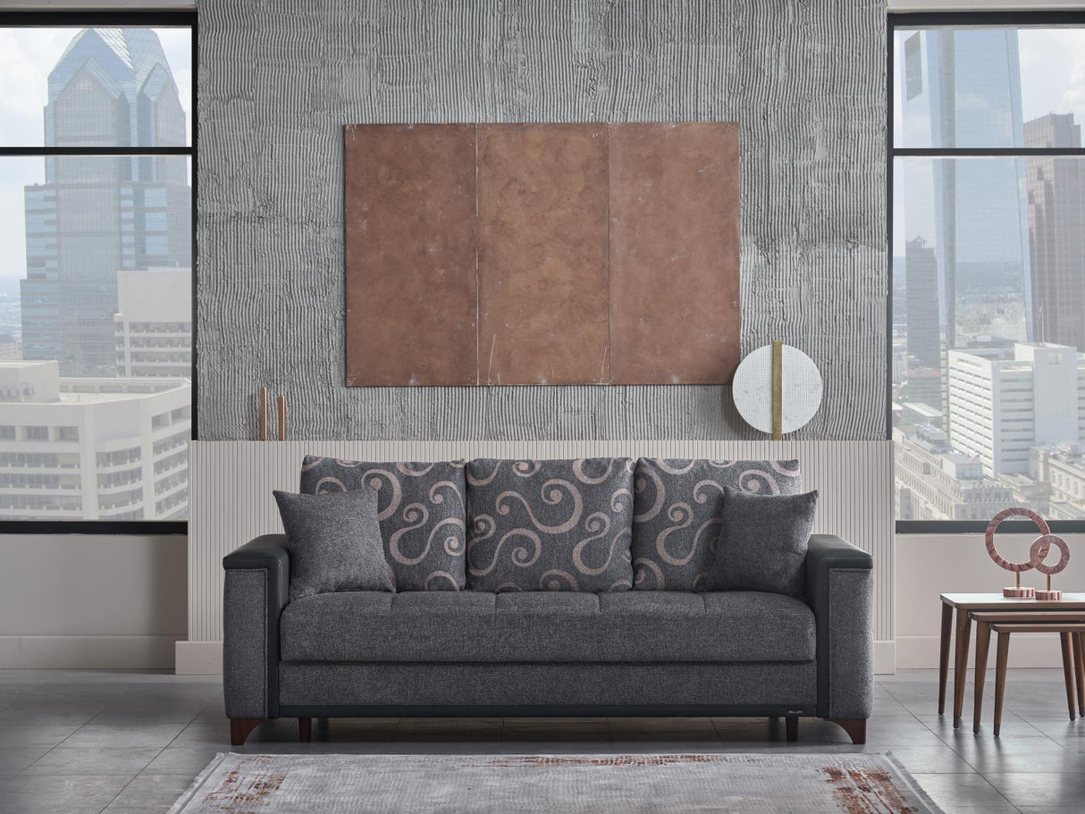 Charlotte Dupont Anthracite Living Room Set from Bellona - Luna Furniture