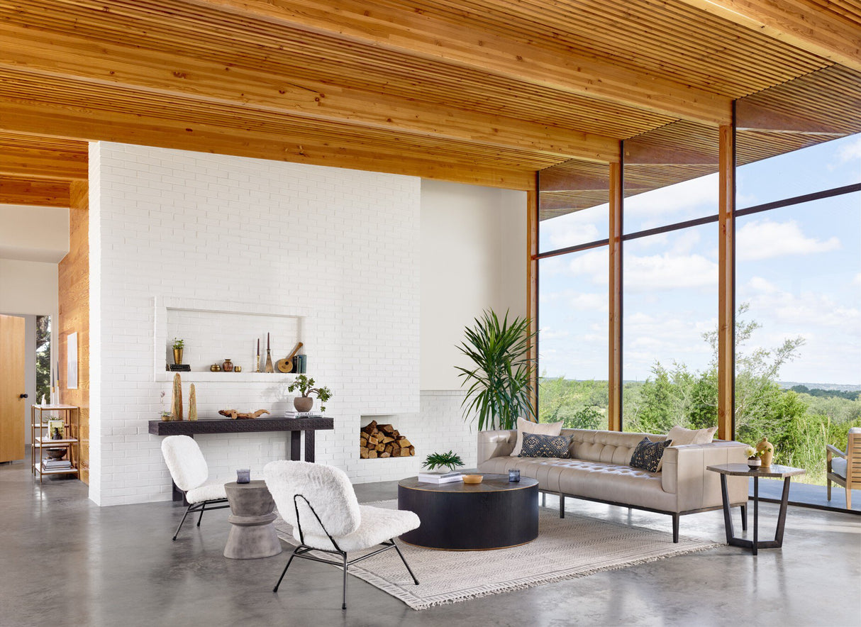 Perry Coffee Table in Light Ebony from Four Hands - Luna Furniture