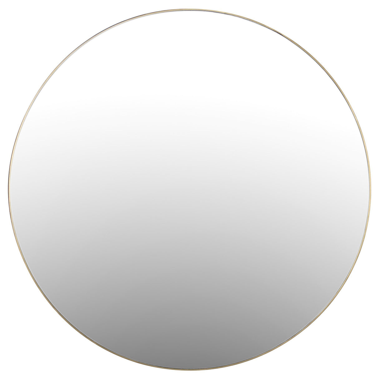 Bellvue Round Mirror in Polished Brass from Four Hands - Luna Furniture