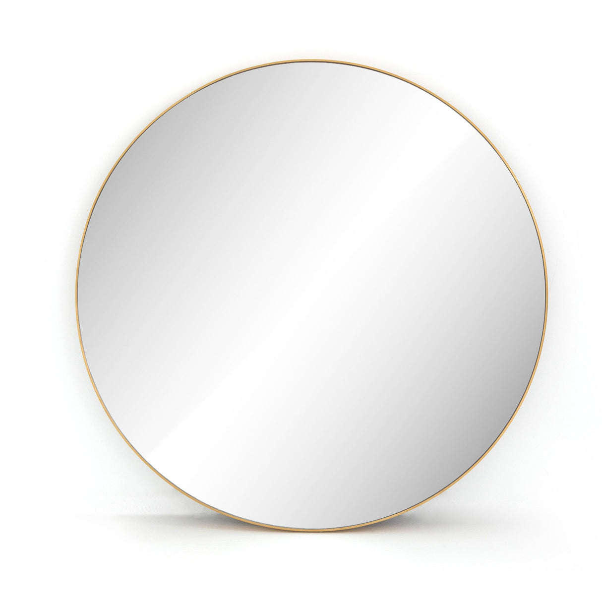 Bellvue Round Mirror in Polished Brass from Four Hands - Luna Furniture