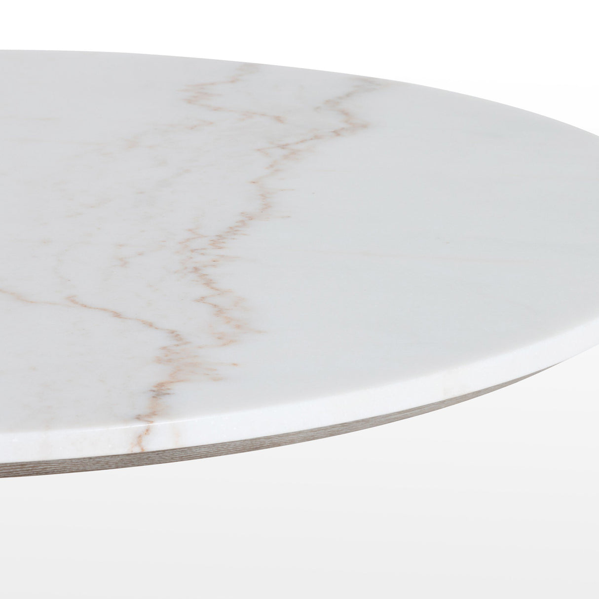 Powell Dining Table in White Marble from Four Hands - Luna Furniture