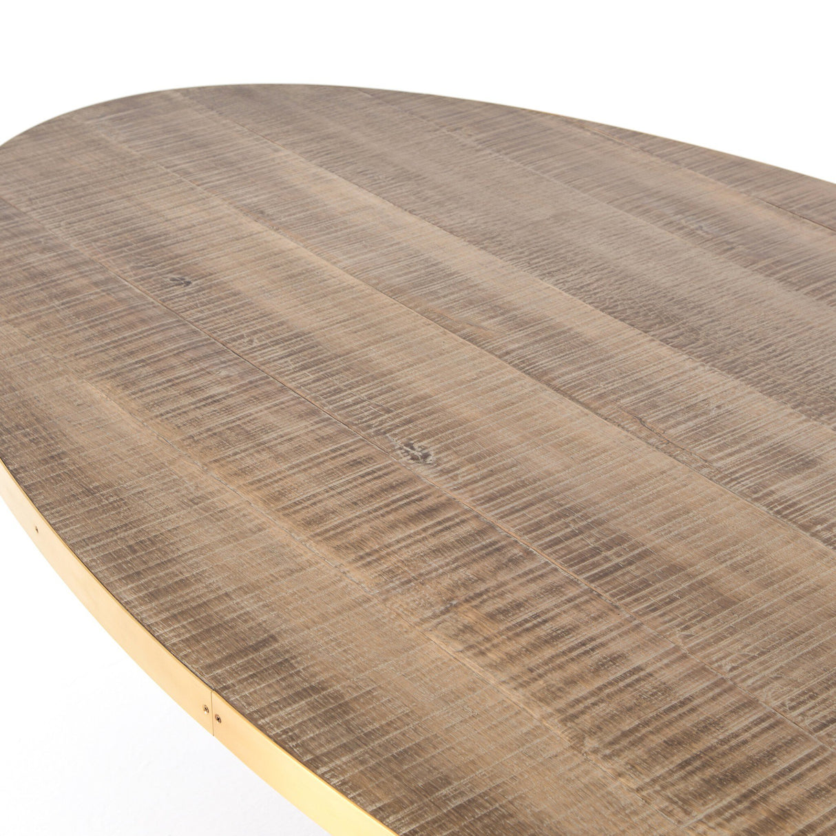 Evans Oval Dining Table in Reclaimed Burnt Oak from Four Hands - Luna Furniture