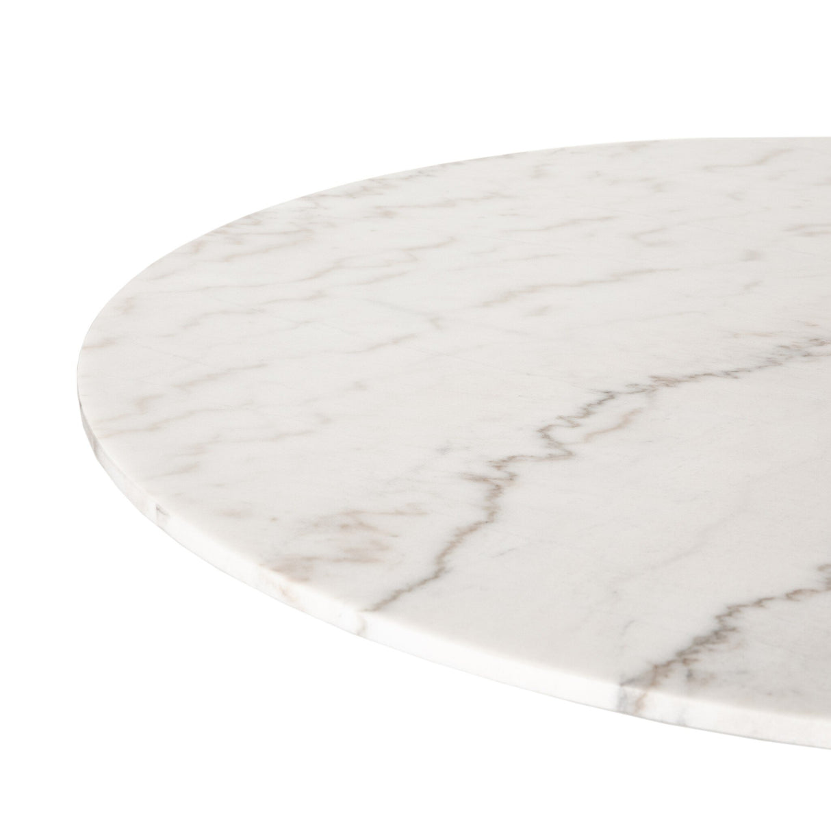 Powell Dining Table in White Marble from Four Hands - Luna Furniture