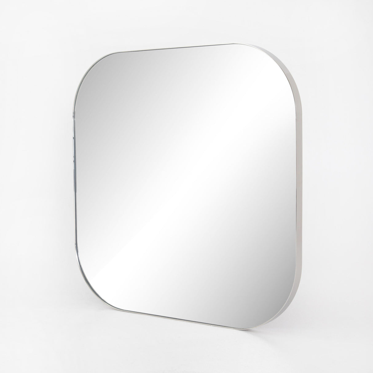Bellvue Square Mirror in Shiny Steel from Four Hands - Luna Furniture
