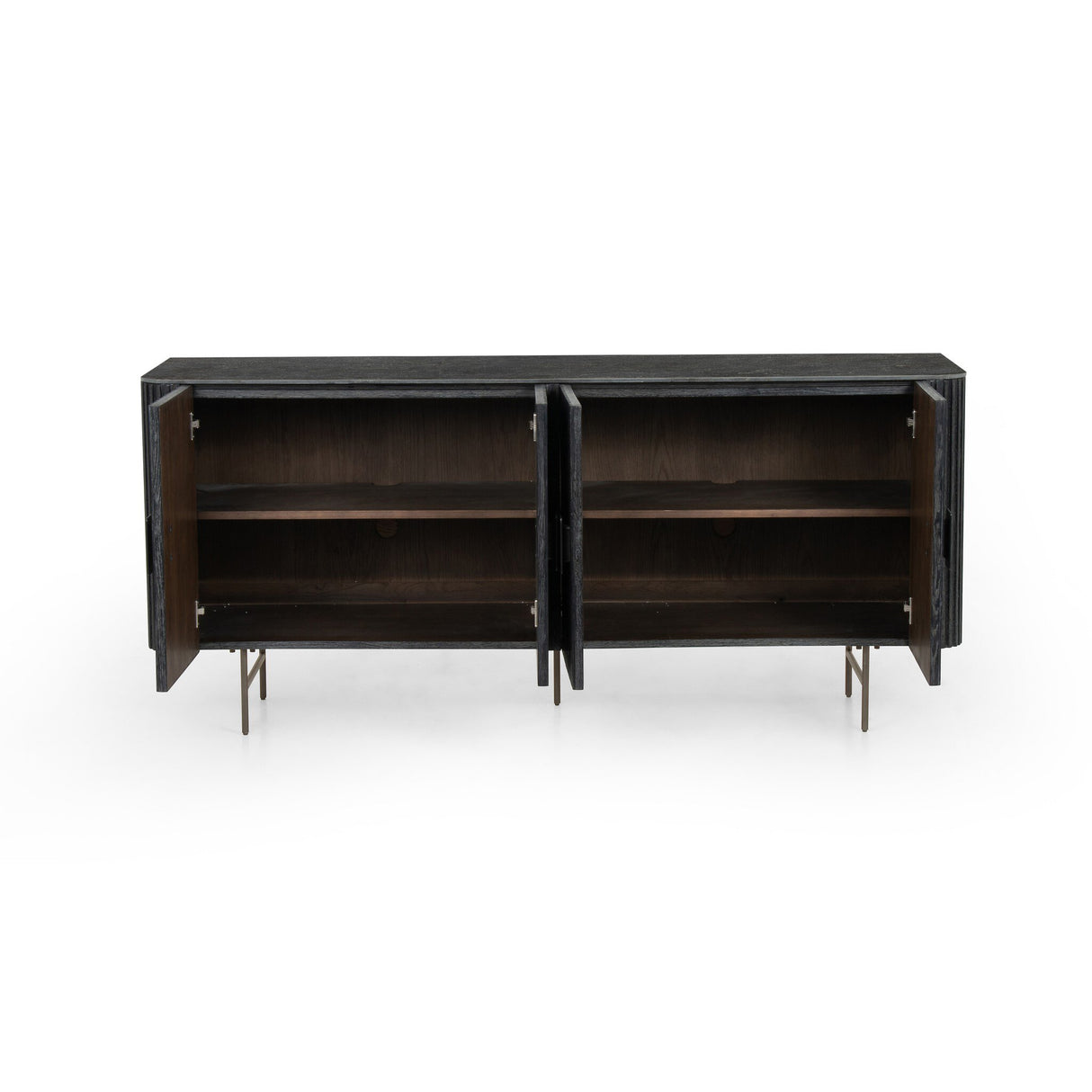 Laverne Sideboard in Washed Black from Four Hands - Luna Furniture