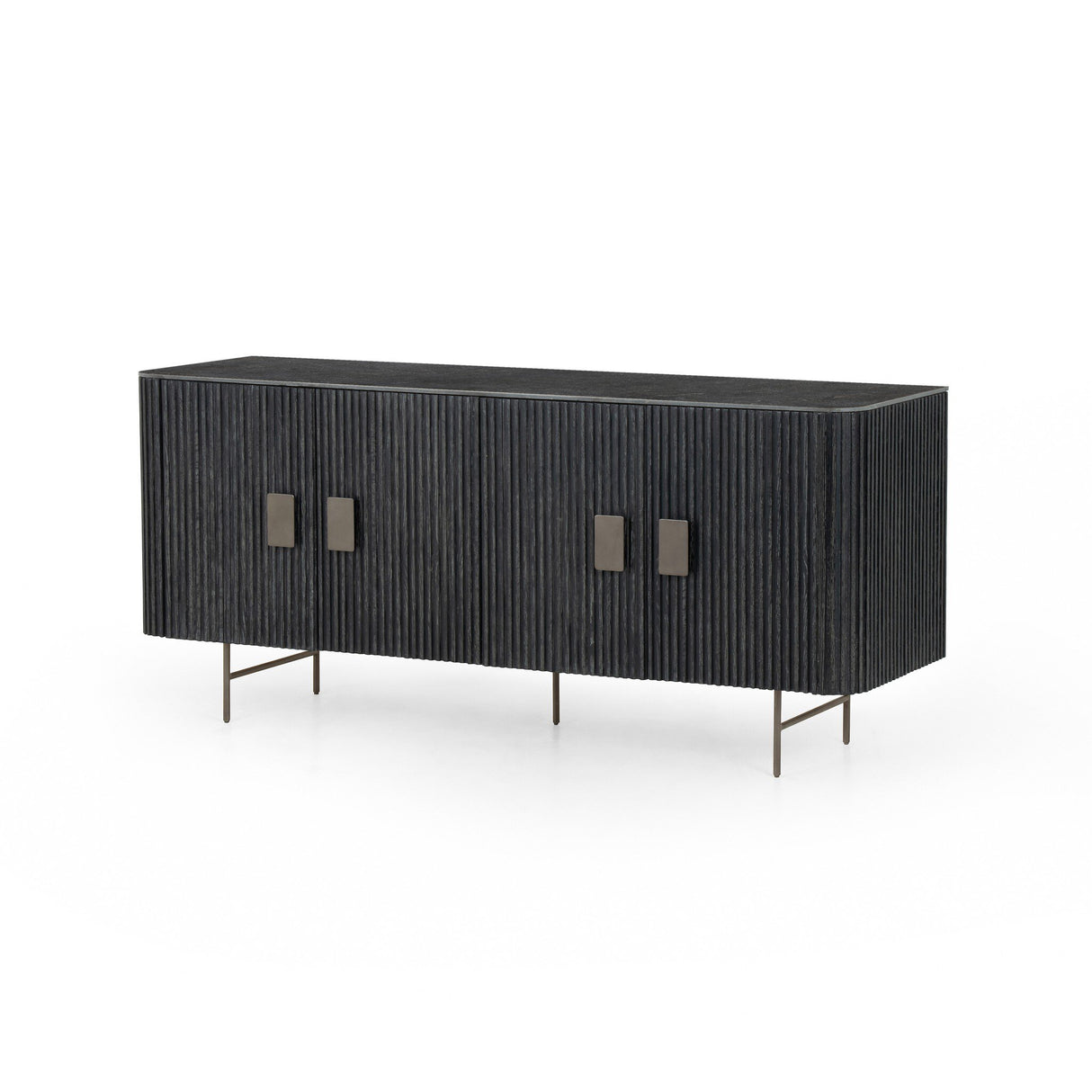 Laverne Sideboard in Washed Black from Four Hands - Luna Furniture