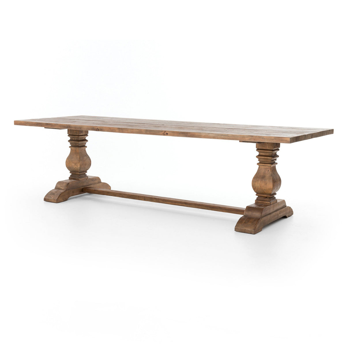 Durham Dining Table in Waxed Bleached Reclaimed Pine from Four Hands - Luna Furniture