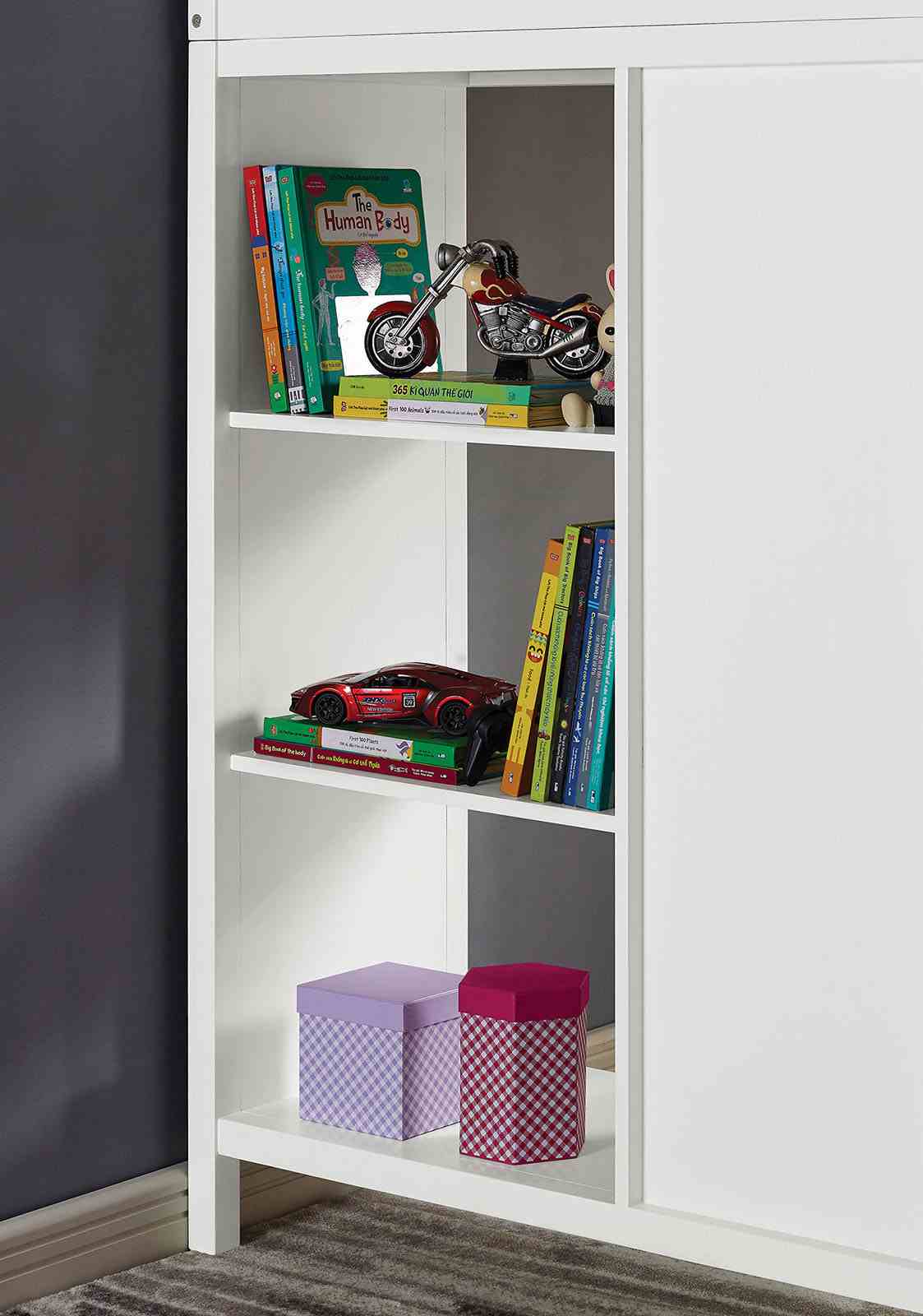 Cassidy White Twin Loft Bed from Furniture of America - Luna Furniture
