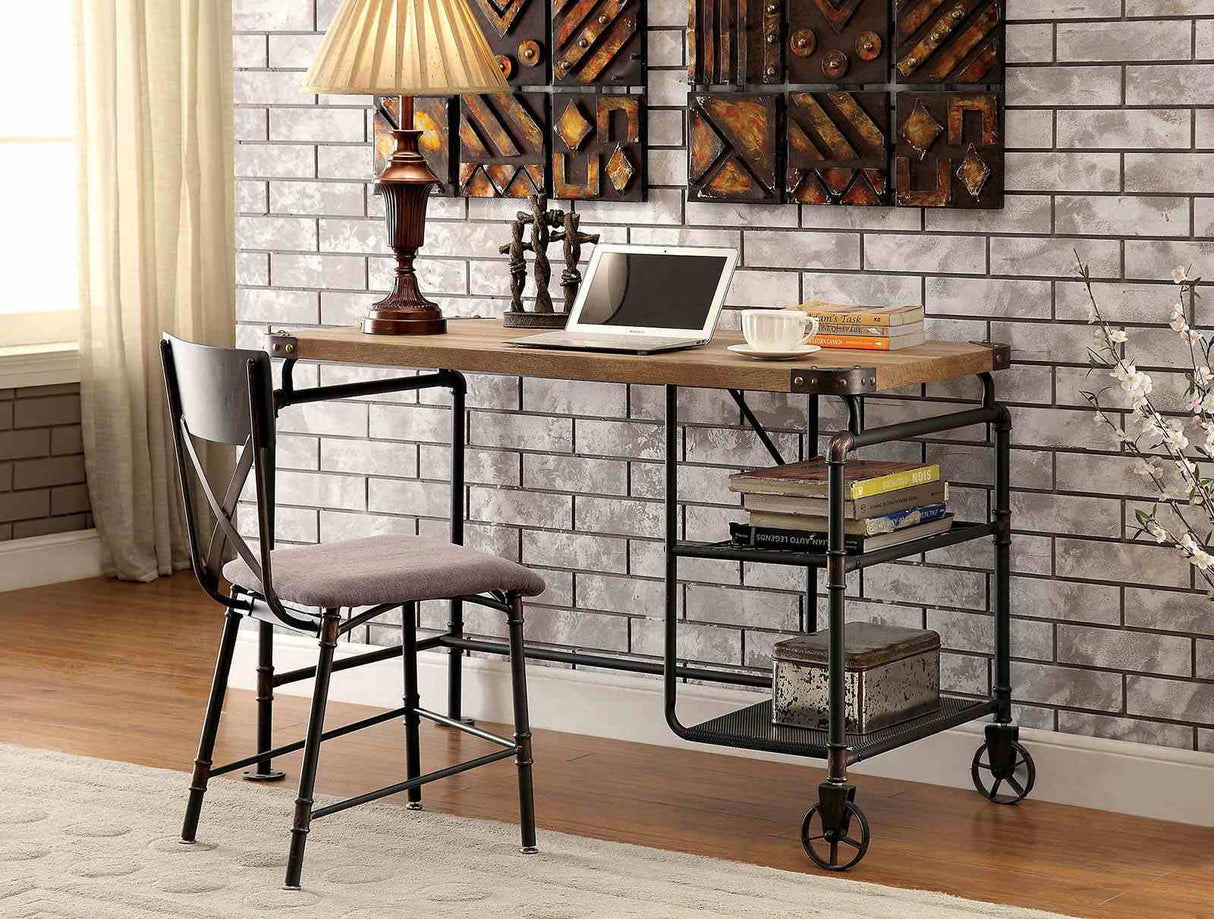 Olga Antique Black Desk from Furniture of America - Luna Furniture