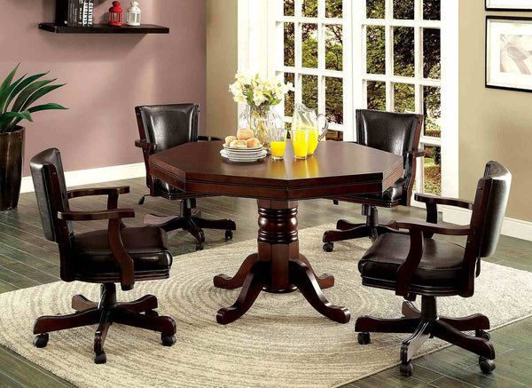 Rowan Cherry/Black 5-Piece Dining Room Set