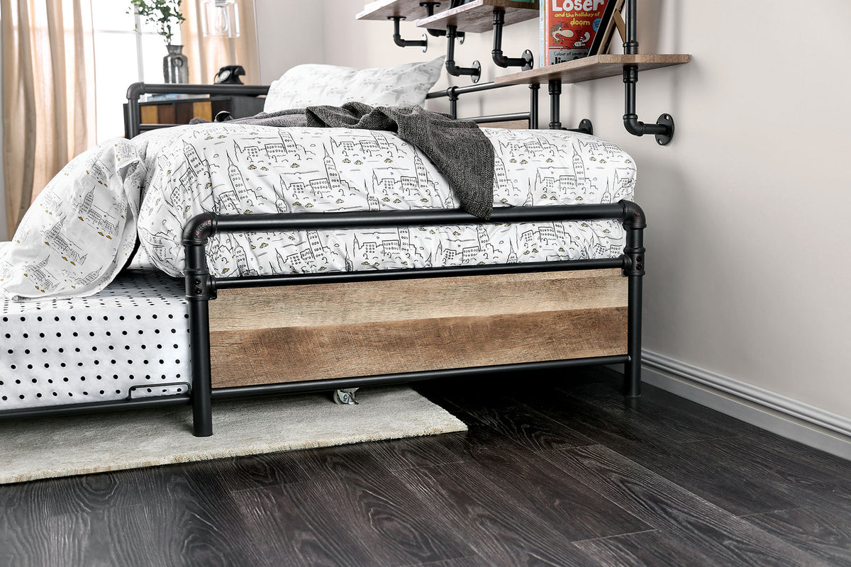 Vidar Sand Black Daybed from Furniture of America - Luna Furniture