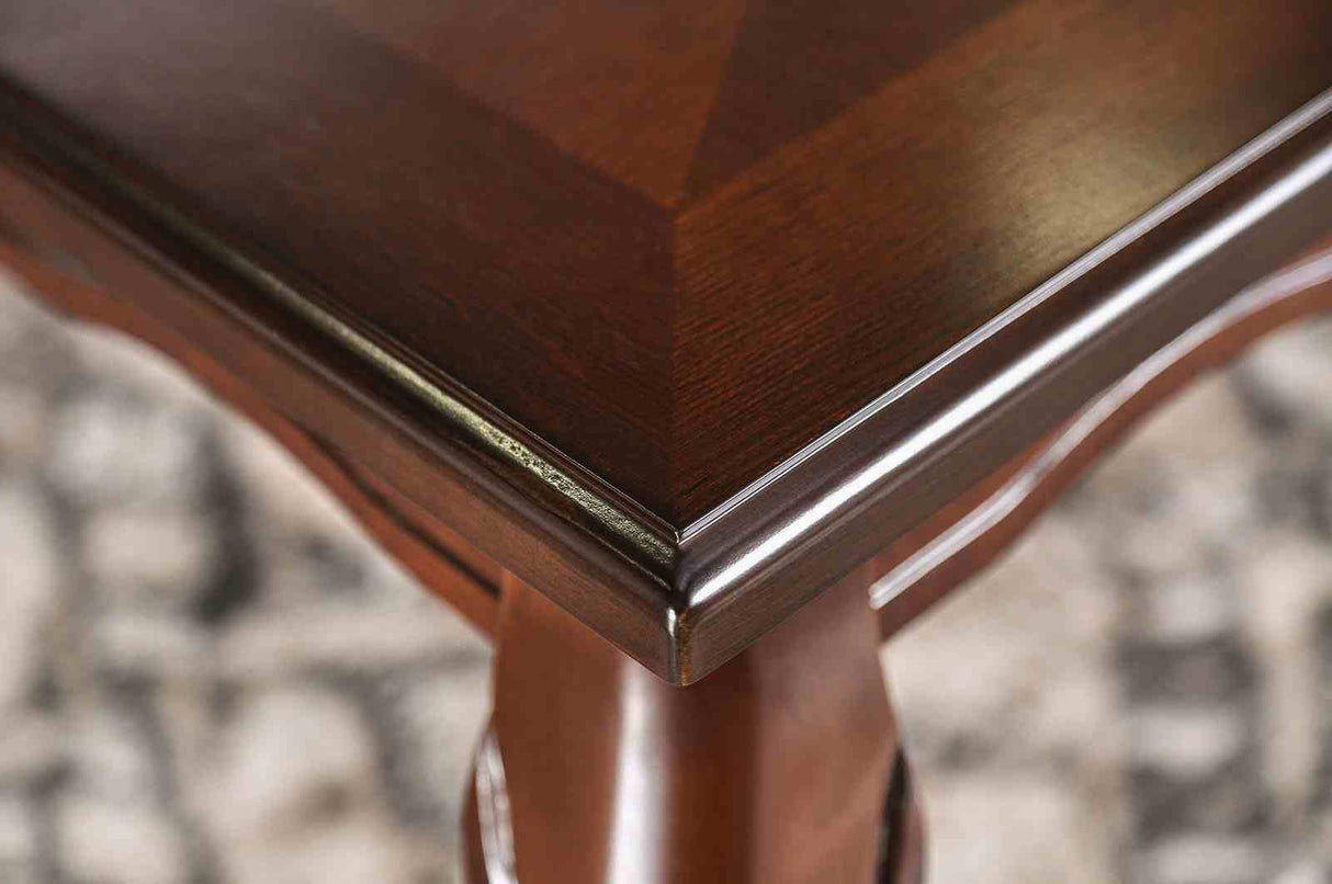 Townsville Dark Walnut 5-Piece Transitional Solid Wood Dining Room Set (Table & 4 Chairs) from Furniture of America - Luna Furniture