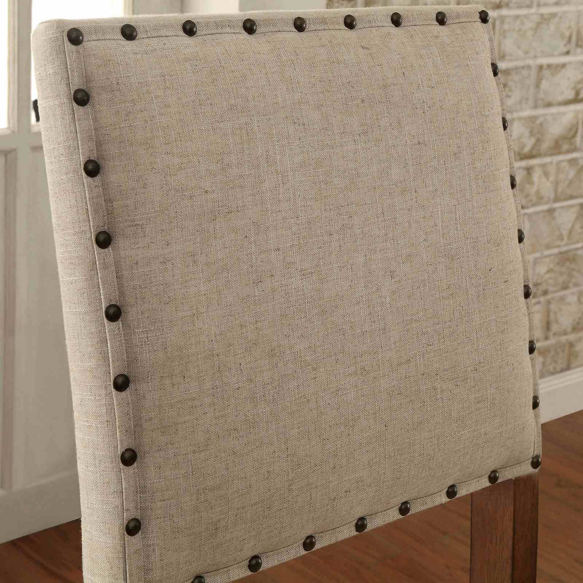 Sania Rustic Oak Bar Chair from Furniture of America - Luna Furniture